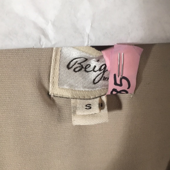 Beige by ECI black lace front flapper sleeveless dress fringe size Small - Picture 3 of 8